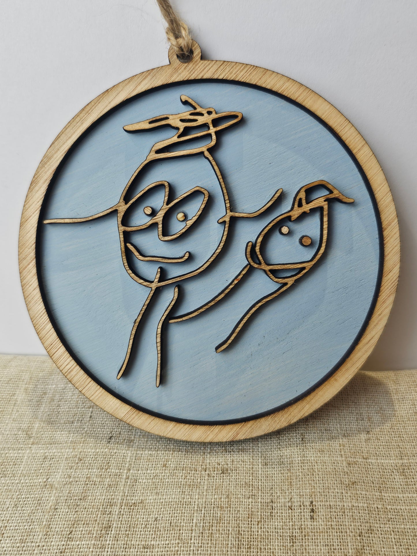 Bespoke Childs Drawing Wooden Wall Art - Slice of Wild