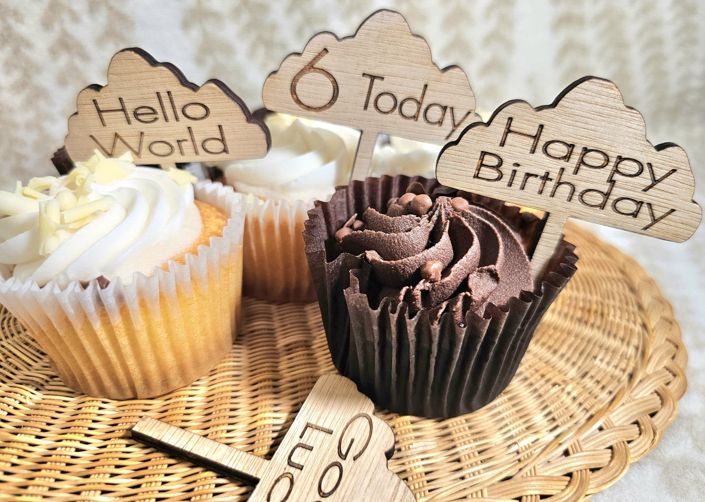 Cloud Cupcake Toppers - Slice of Wild