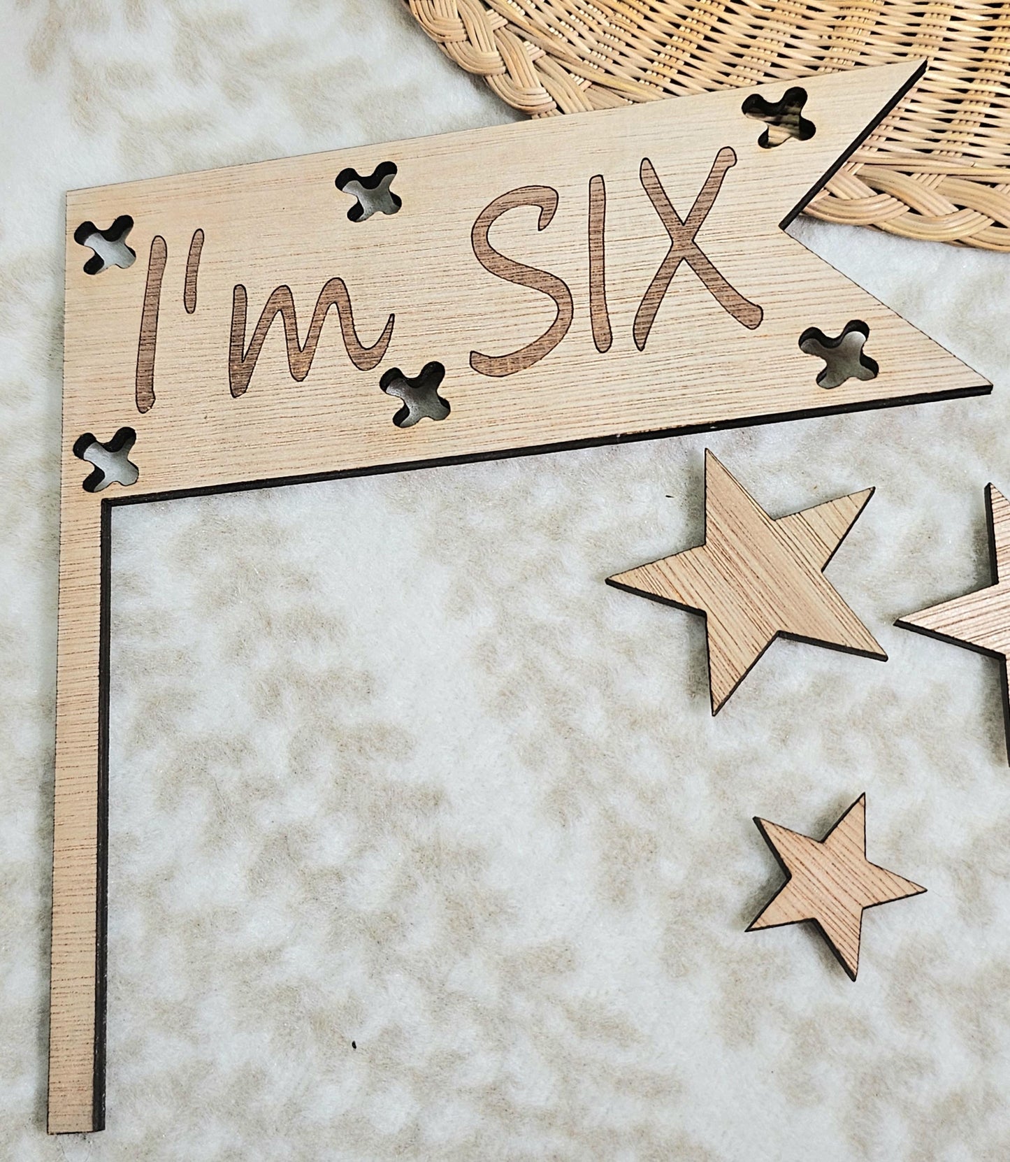 Birthday cake topper - Slice of Wild