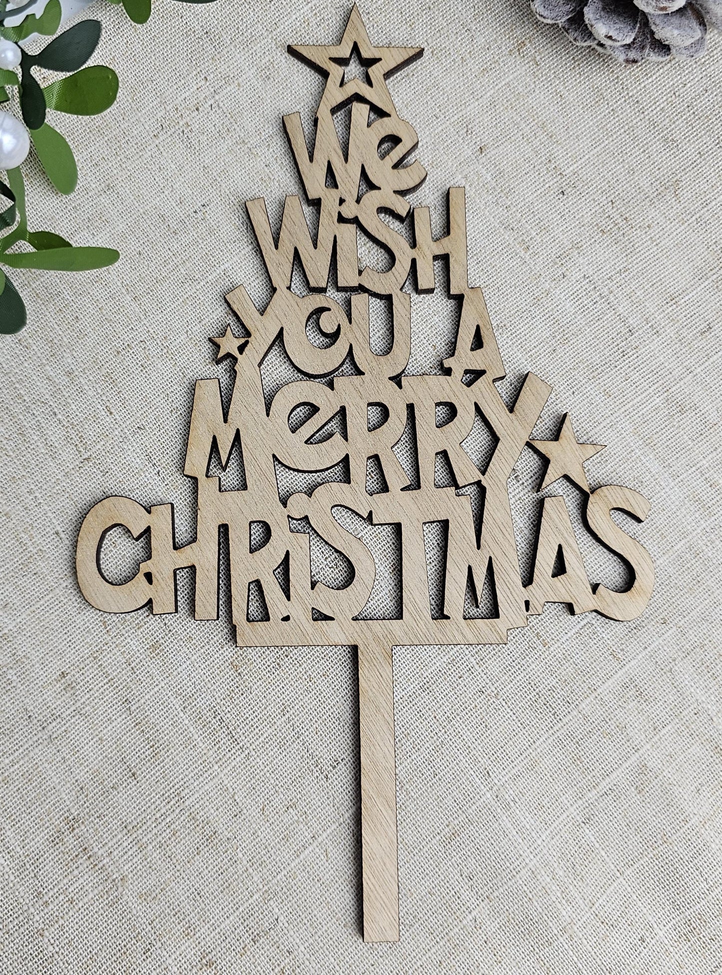 Christmas cake topper - Slice of Wild