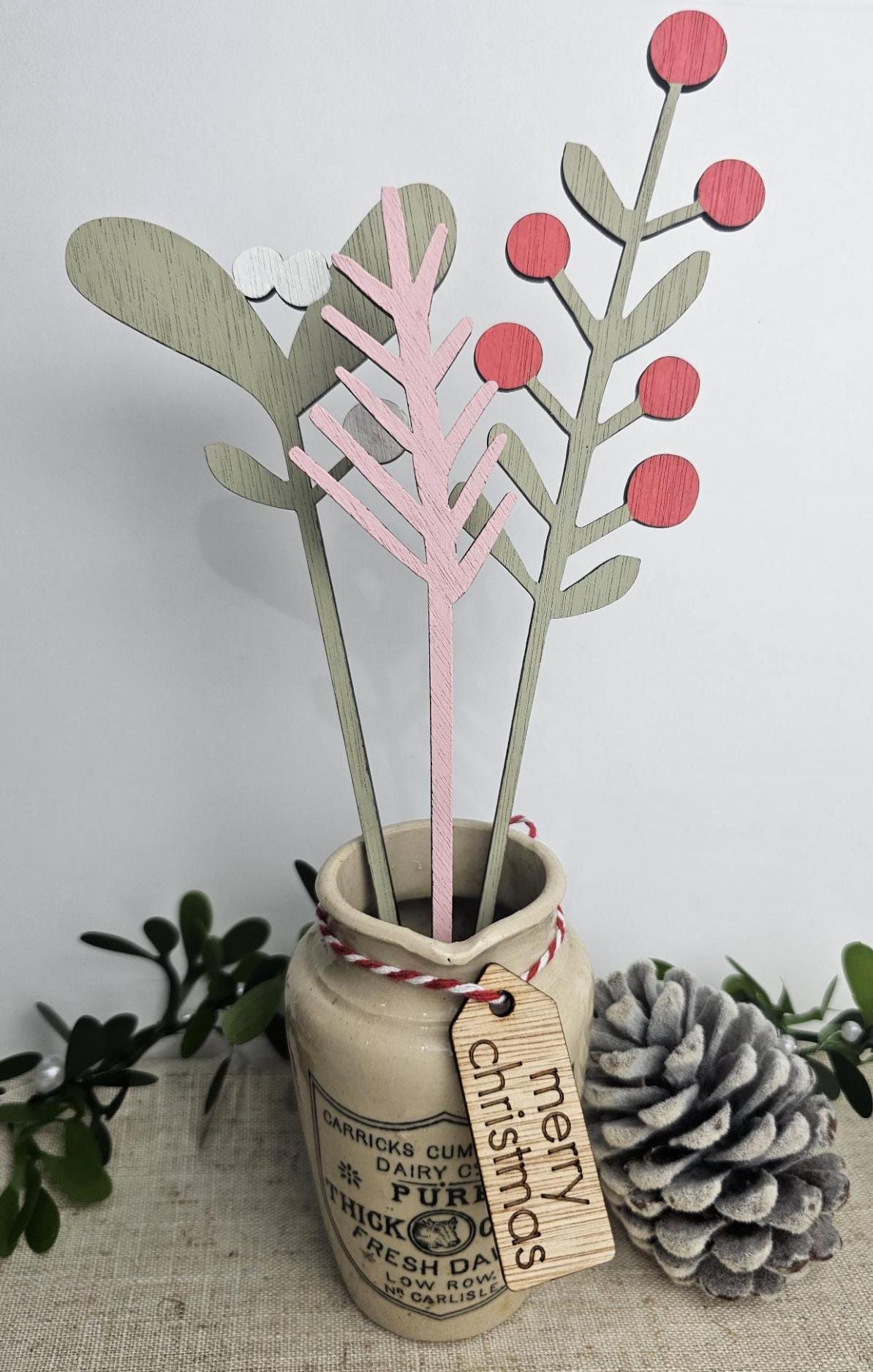 Wooden Winter Bouquet - Slice of Wild
