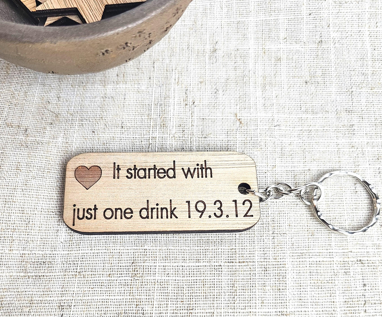 It Started With ... Personalised Keyring - Slice of Wild