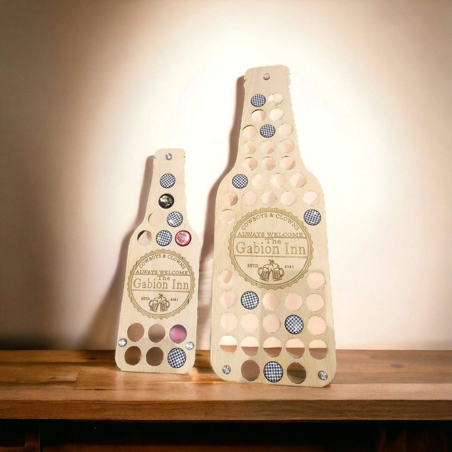 Personalised Beer Bottle Cap Collector, Fathers Day Gift, Man Cave Decor, Bottle Top Collector, Beer Bottle Top Holder - Slice of Wild