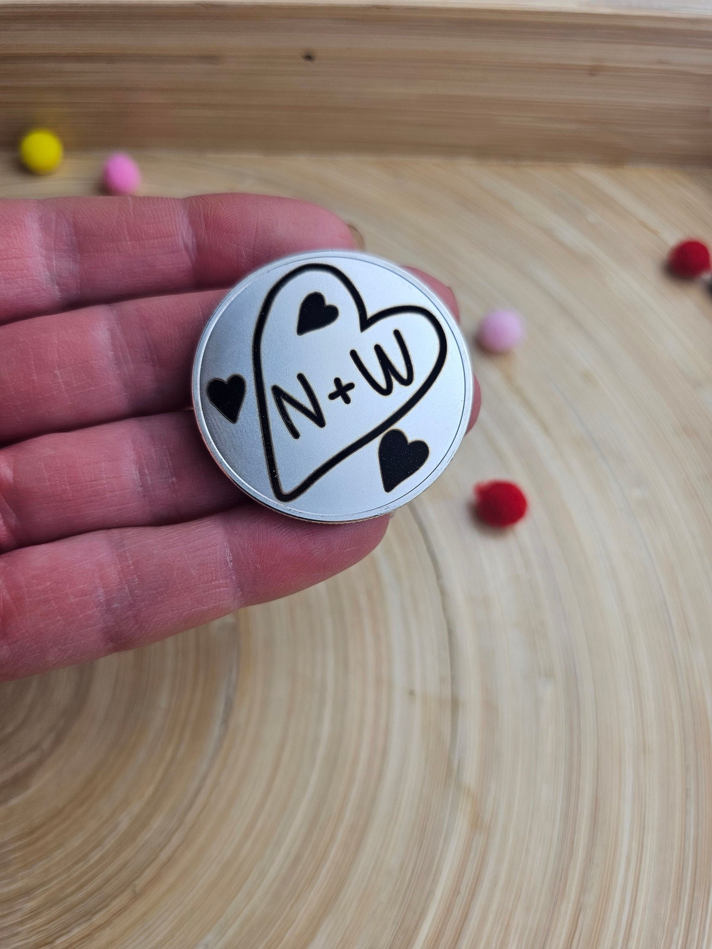 Personalised Engraved Coin/Love Token/Valentines/Marry me/Keep sake/40mm Coin - Slice of Wild