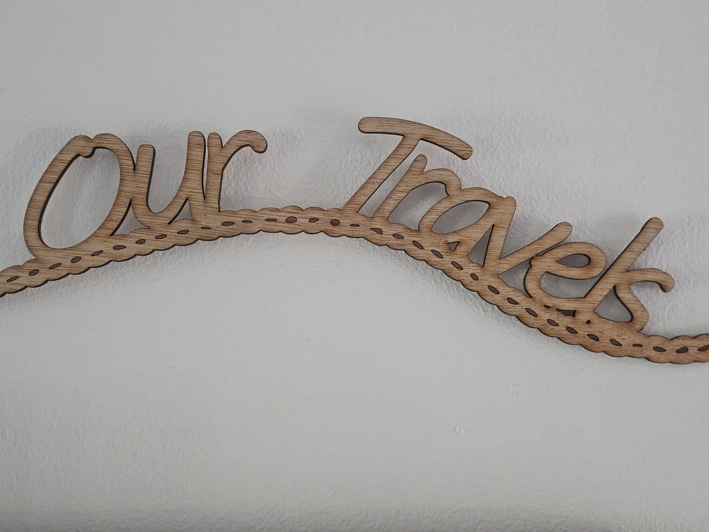 Wall Words, Travel sign for wall, Travel sign wood, Travel wooden sign, Travel wall decor, Laser cut wood sign - Slice of Wild
