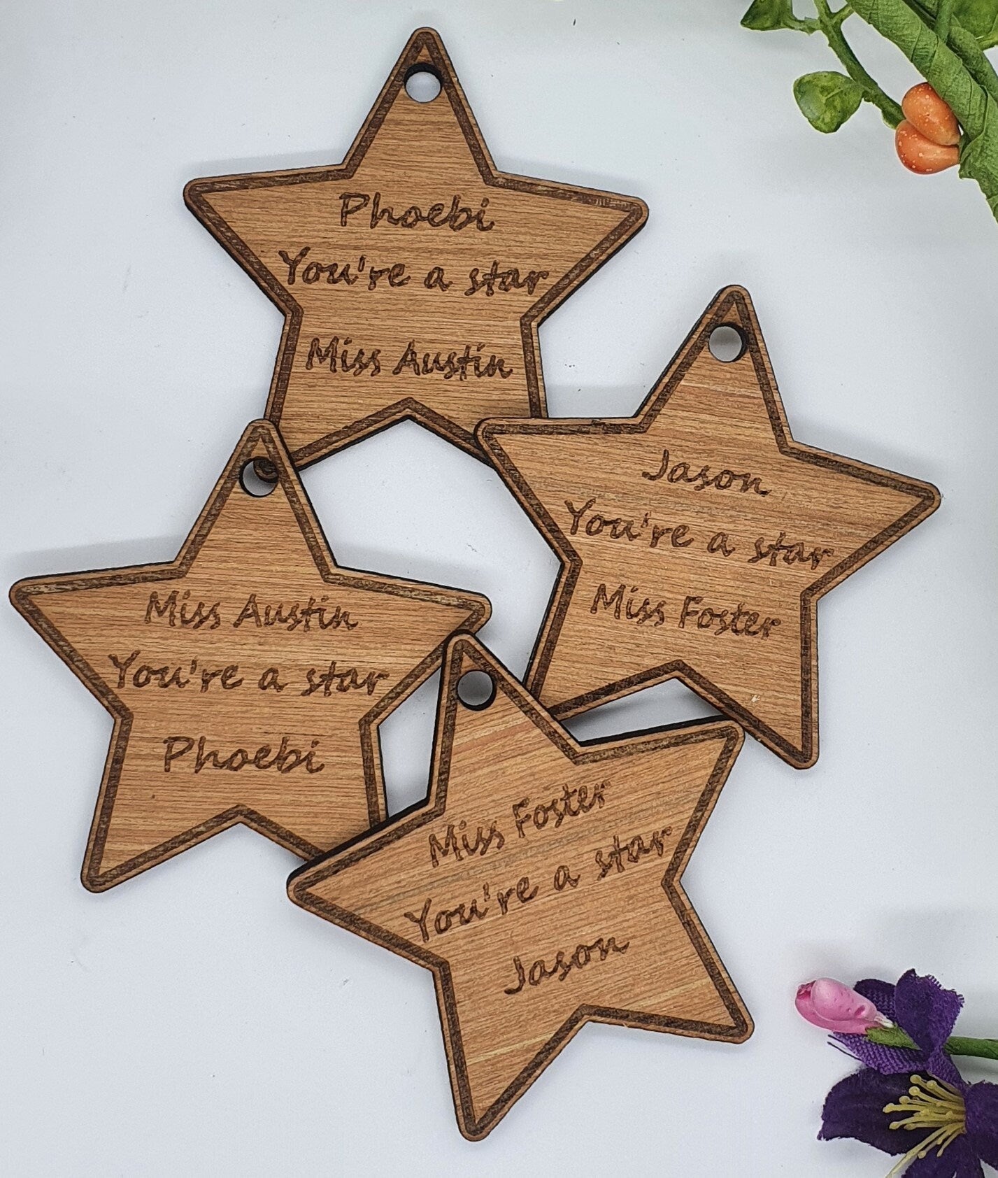 Personalised End of Year School Keyring - Slice of Wild