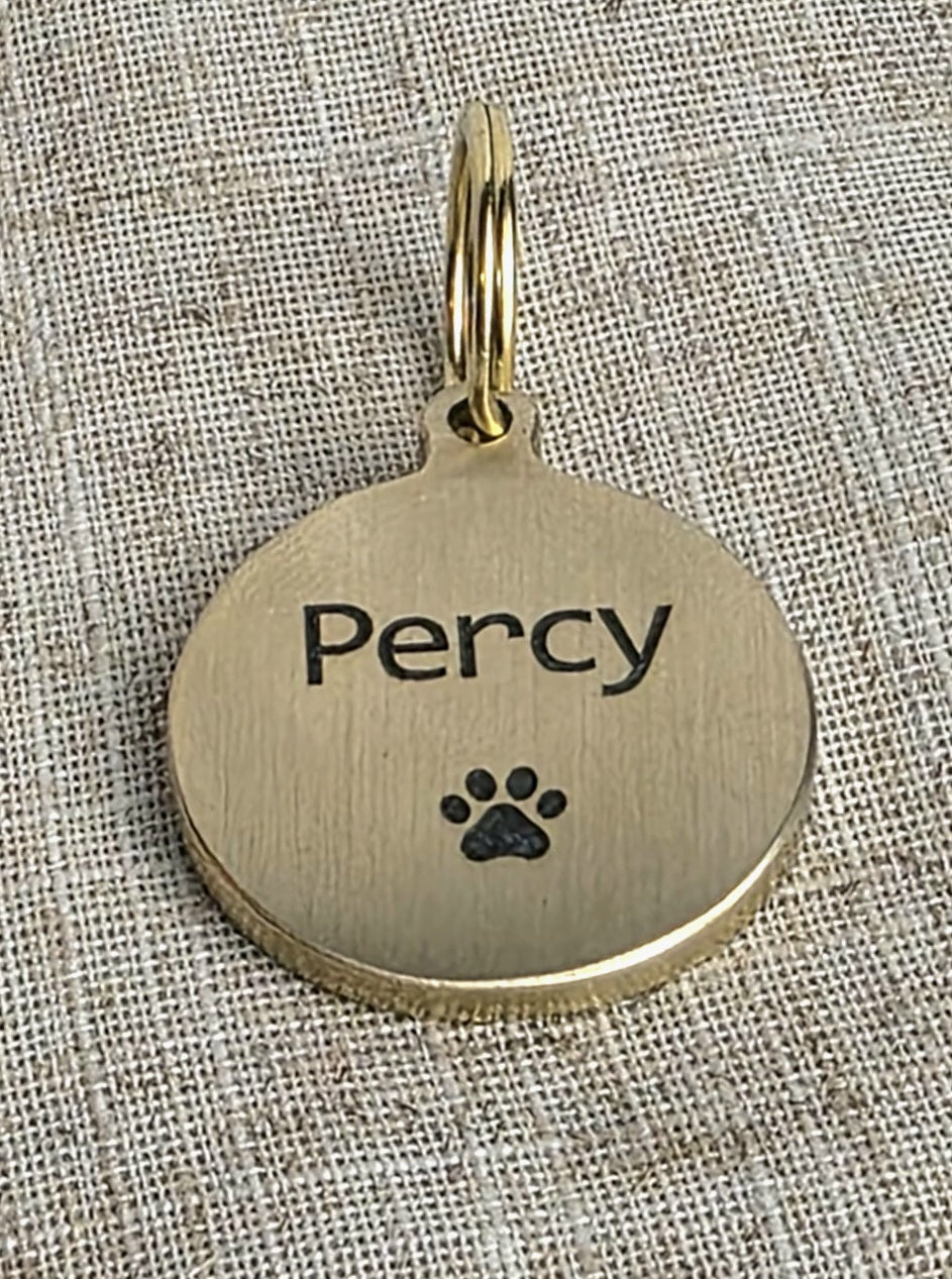 Solid Brass Dog Tag - Slice of Wild