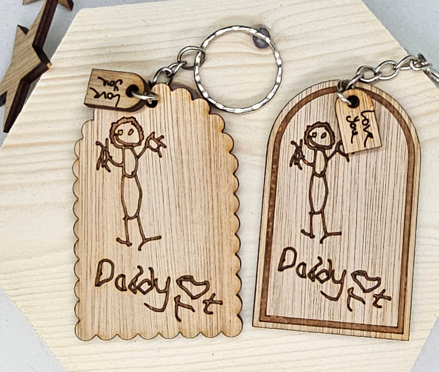 Child's Drawing Keyring - Premium  from Slice of Wild - Just $6.99! Shop now at Slice of Wild