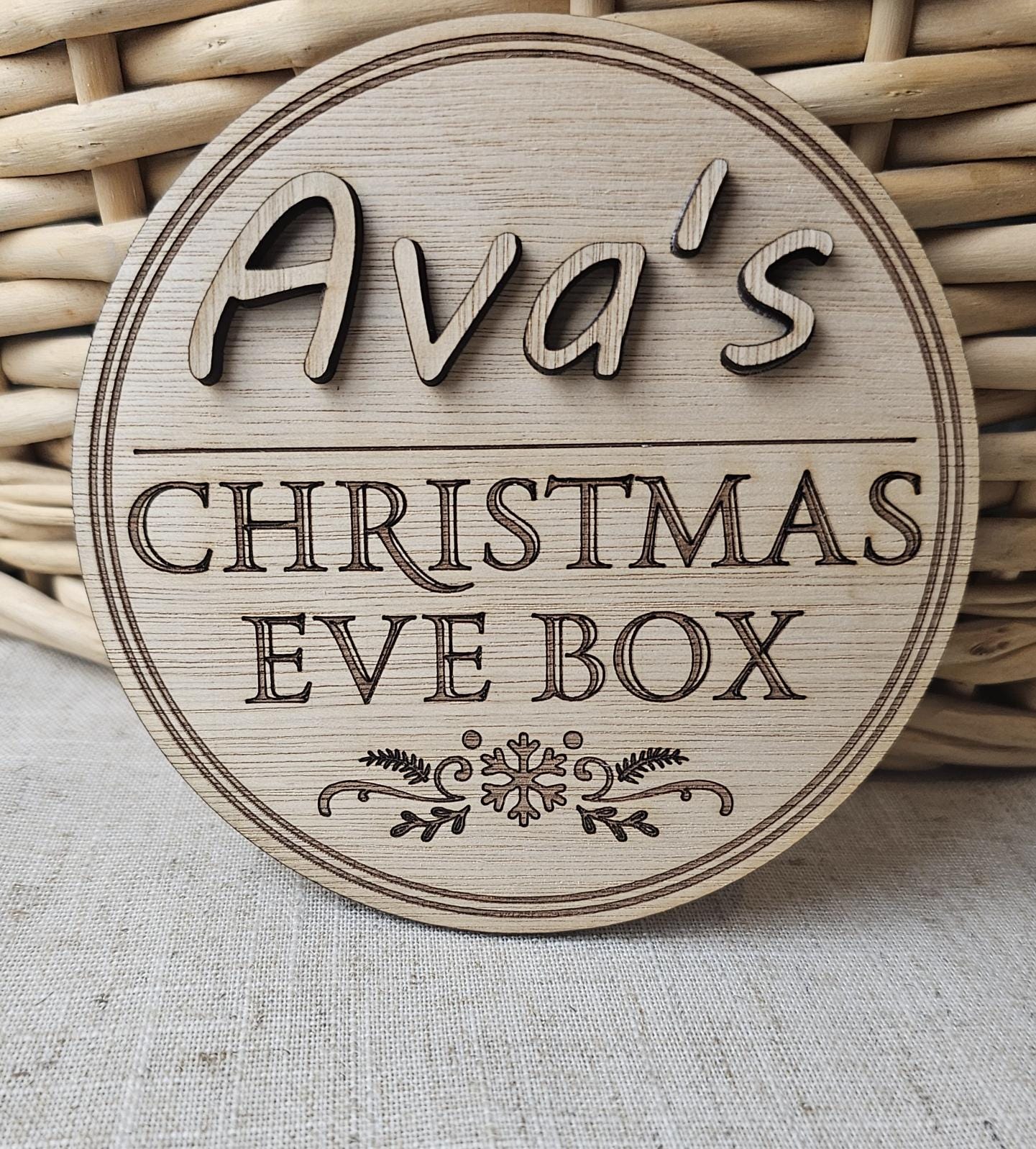 Personalised Christmas Eve Box Plaque - Premium  from Slice of Wild - Just $5! Shop now at Slice of Wild