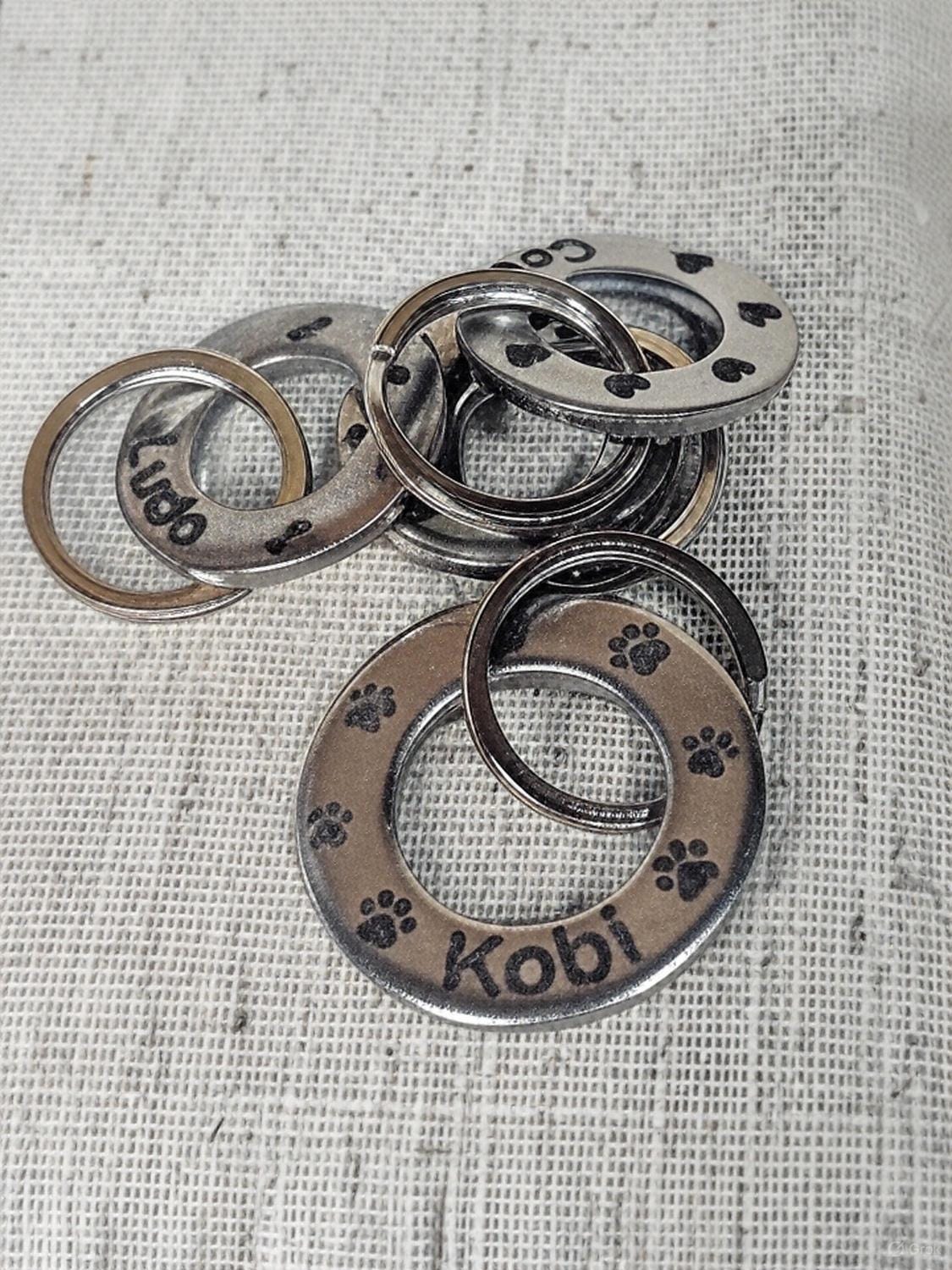 Personalised Stainless Steel Pet ID Tag – Custom Engraved with Any Symbol of Your Choice