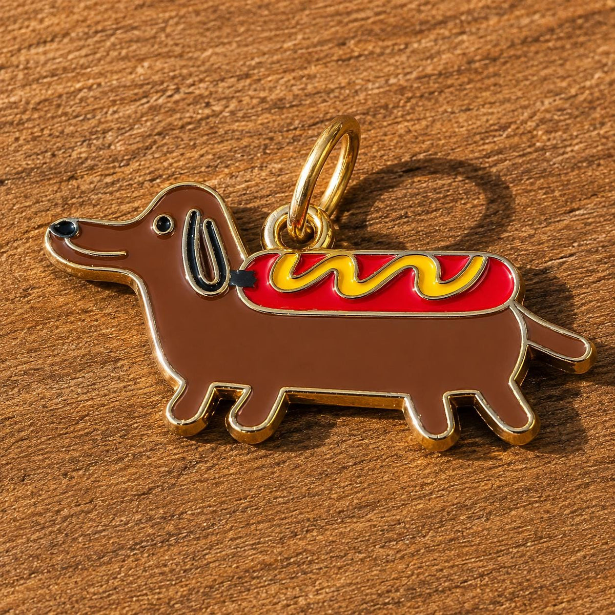 Pet Collar Charm | Choose Your Design | Gold Finish | Jump Ring or Lobster Clasp