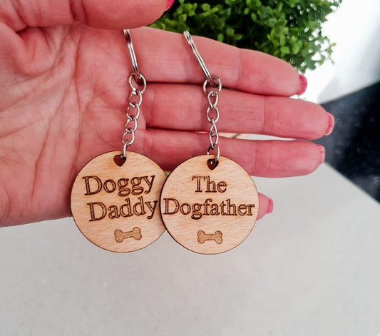 Dog Dad Keyring - Premium  from My Store - Just $5.50! Shop now at Slice of Wild