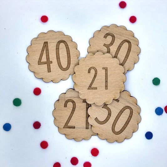 Personalised Birthday Pin Badge - Premium  from My Store - Just $3.50! Shop now at Slice of Wild