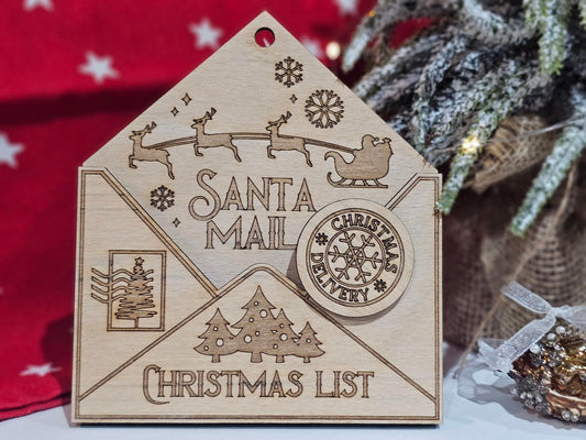 Letter to Santa Letter to Father Christmas Letter to Santa envelop Christmas ornament Letter to Santa ornament Letter - Premium  from Slice of Wild - Just $7.99! Shop now at Slice of Wild