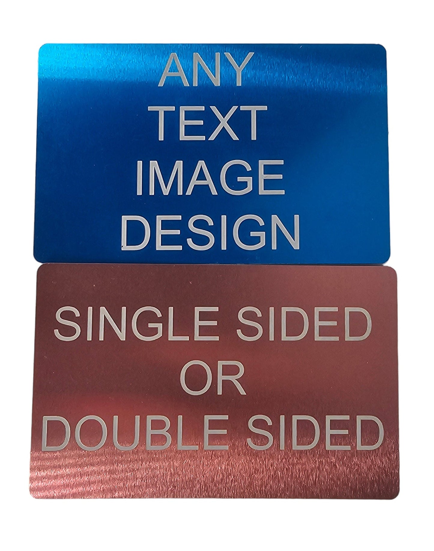 Engraved Metal Cards - Customisable with Your Logo, QR Code, Text and Design, Engraved Double/Single Sided Metal Business Card, - Premium  from Slice of Wild - Just $8.20! Shop now at Slice of Wild