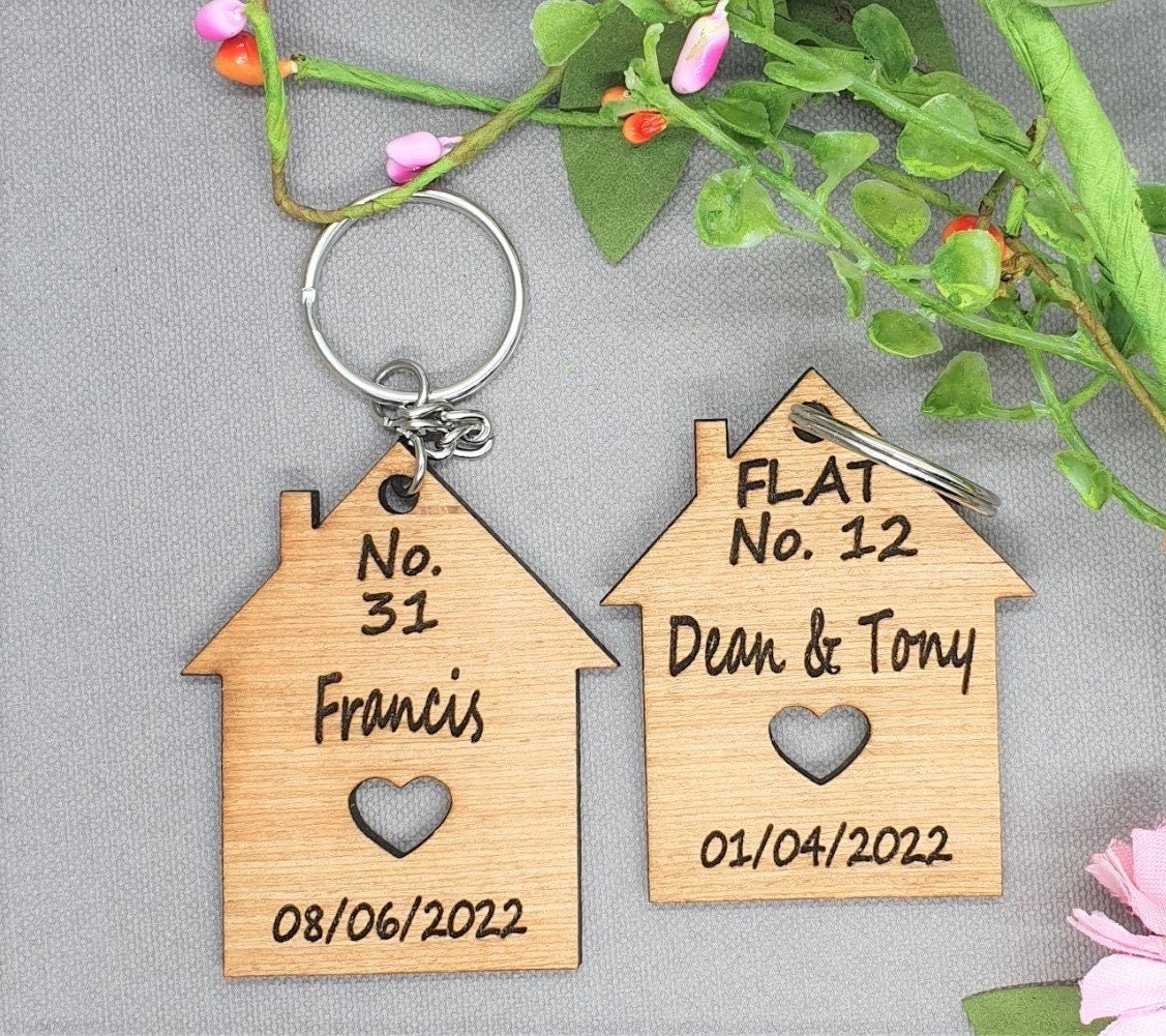 Our First Home Keyring - Premium  from My Store - Just $4.99! Shop now at Slice of Wild