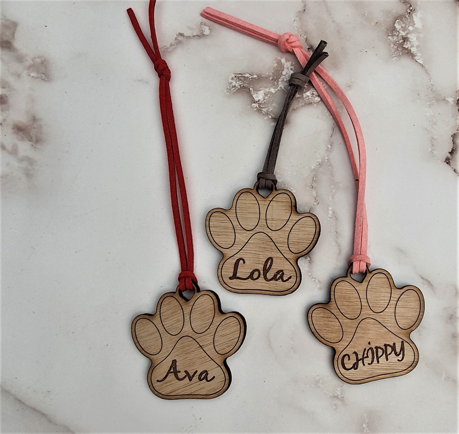 Paw Print Keyring | Personalised Keyring | Dog Name Paw Print | Pets Name Engraving | Memorial Paw Print | Key chain Gift | Customised Name - Premium  from My Store - Just $3.50! Shop now at Slice of Wild