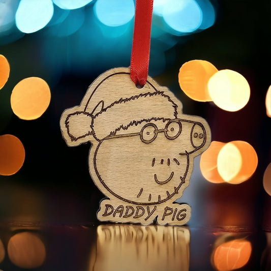 Daddy Pig Christmas Decoration - Slice of Wild