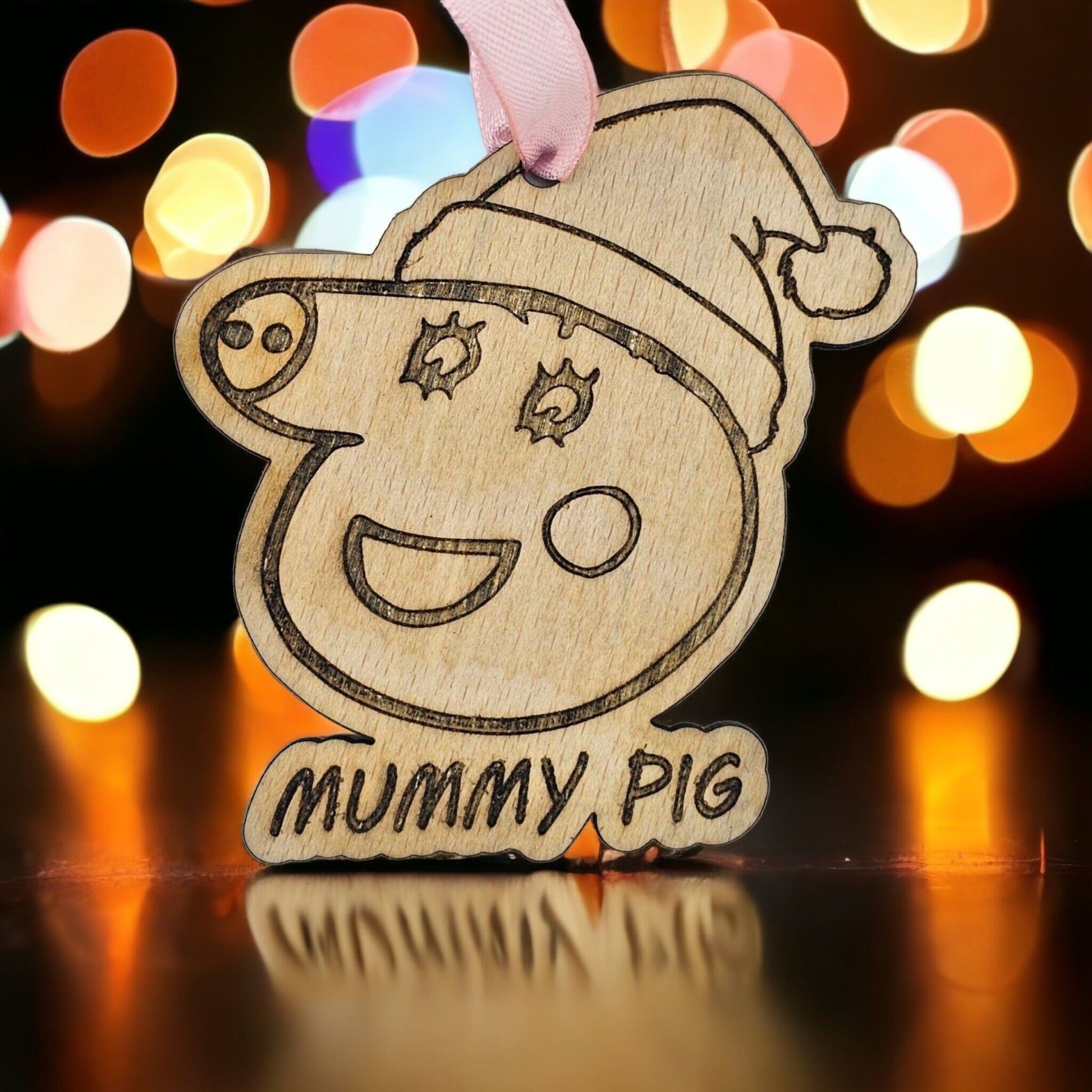 Mummy Pig Christmas Decoration - Slice of Wild