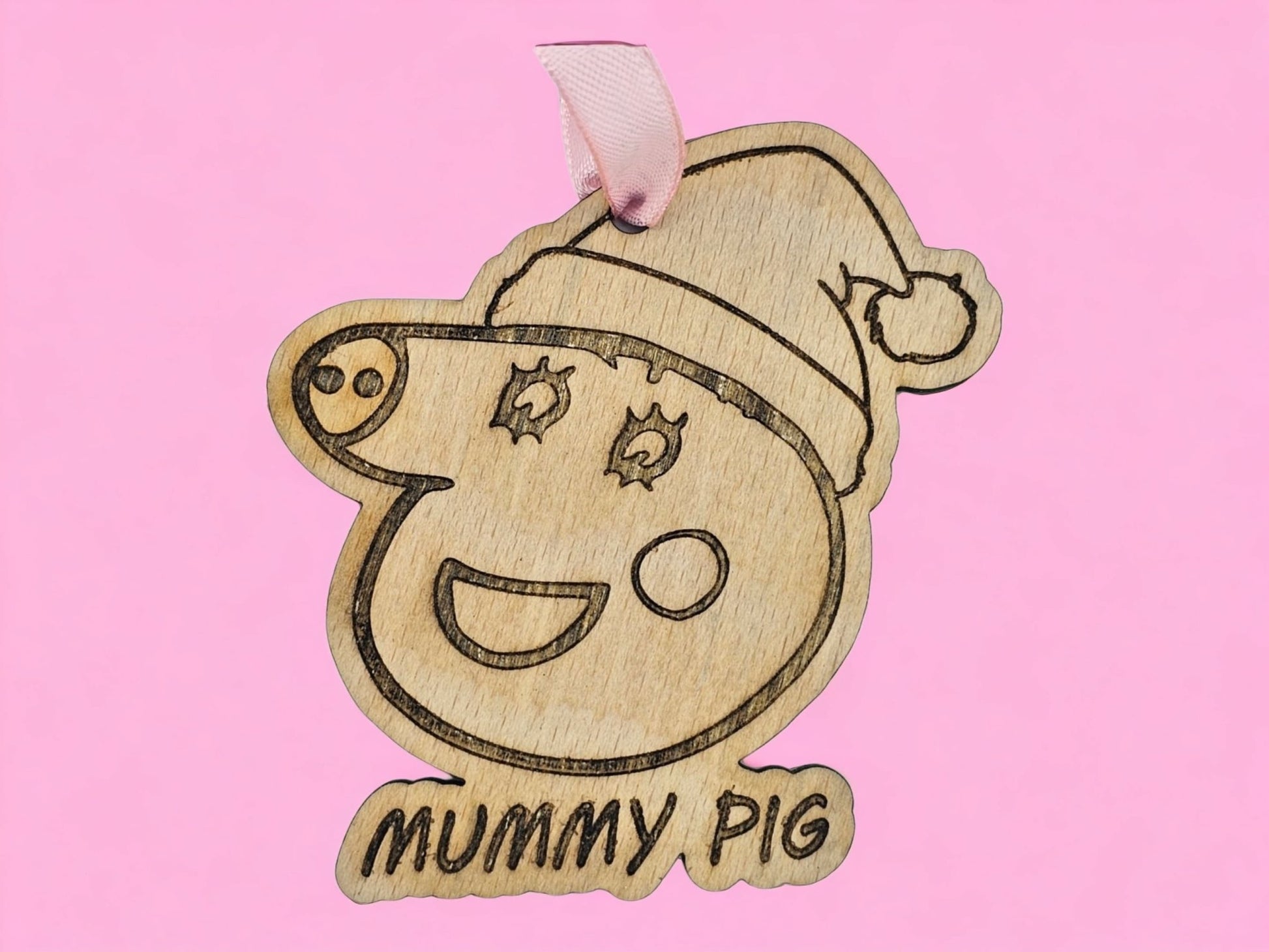 Mummy Pig Christmas Decoration - Slice of Wild