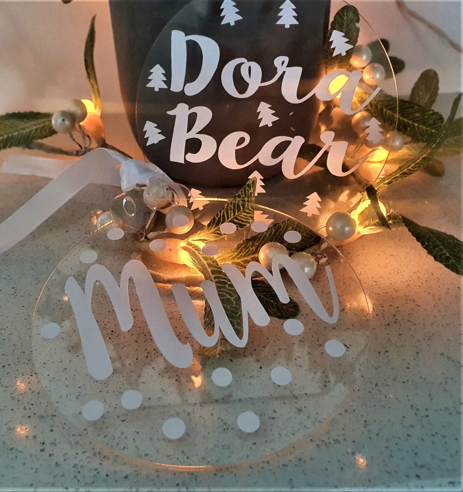 Personalised Christmas Tree Ornament Gift - Bauble Decoration Keepsake - Slice of Wild