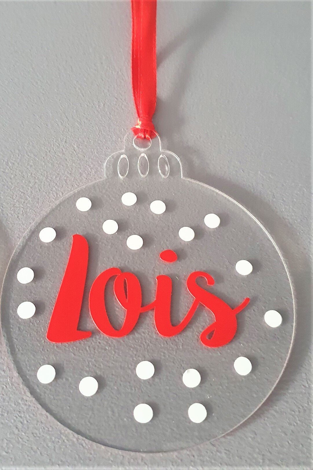 Personalised Christmas Tree Ornament Gift - Bauble Decoration Keepsake - Slice of Wild