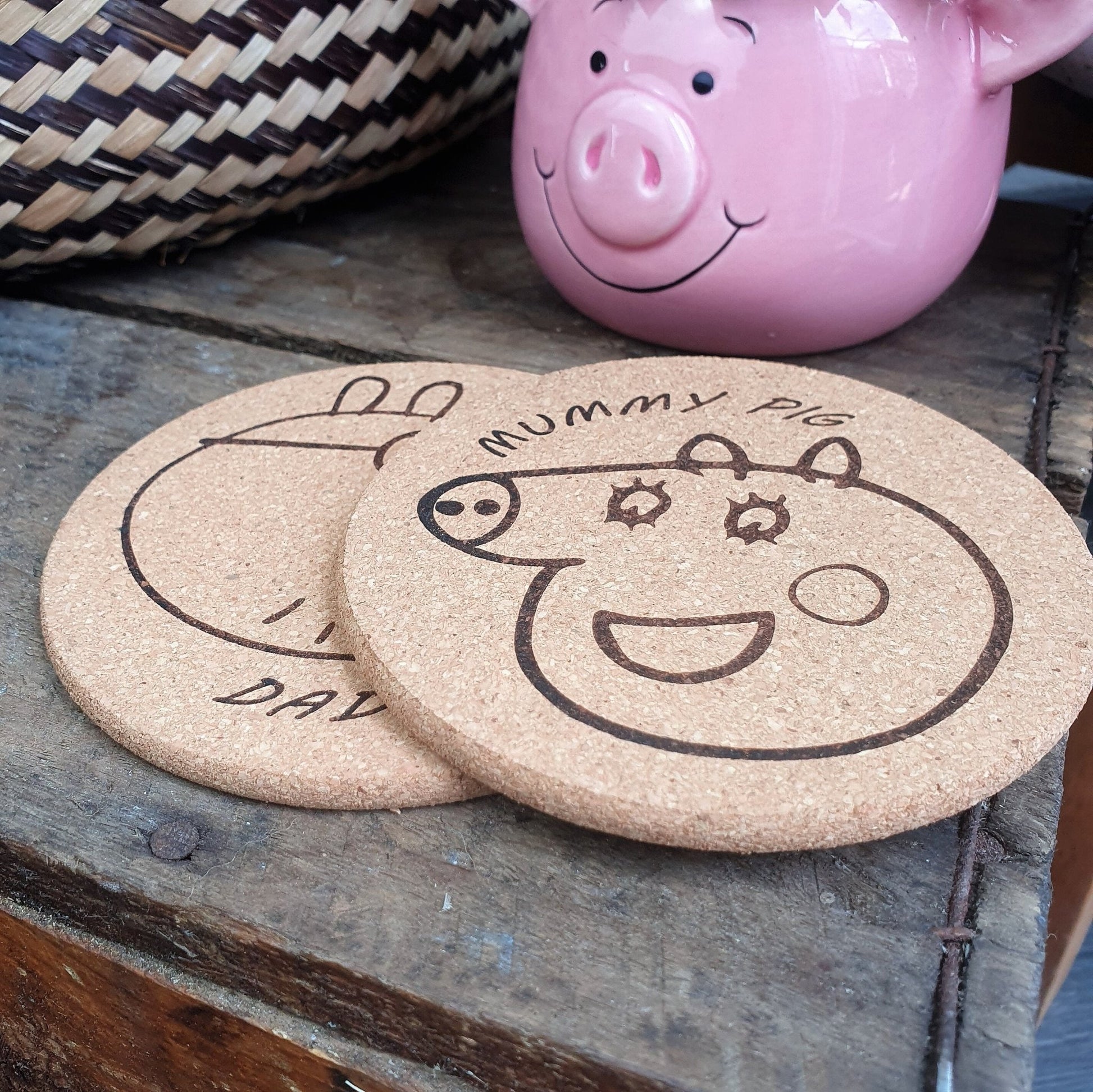 Cork Pig Coasters - Slice of Wild